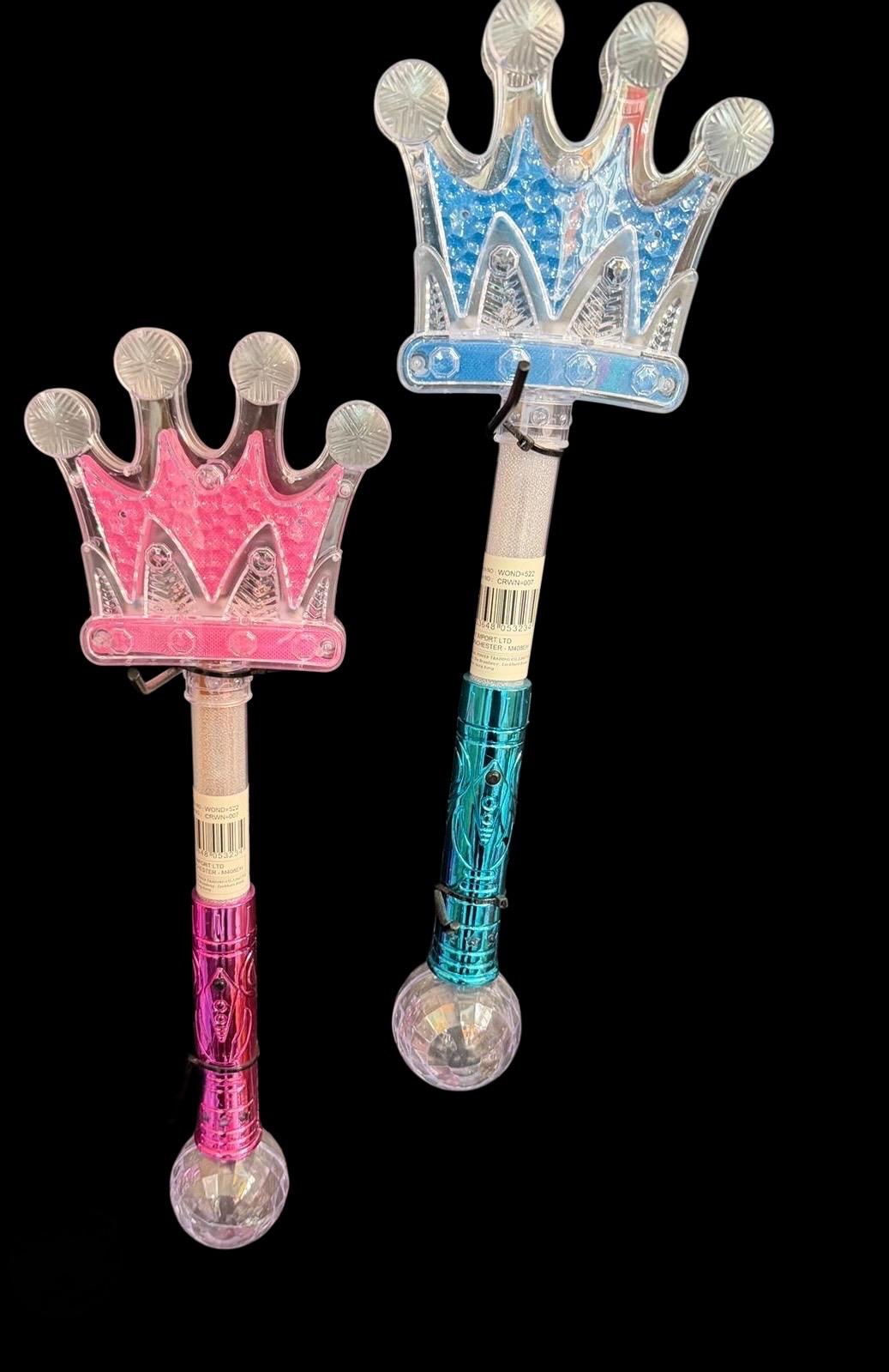 LED Light-Up Crown Wand wih Ball (Pack of 48 – £2.75 Incl. VAT each) - Image 2