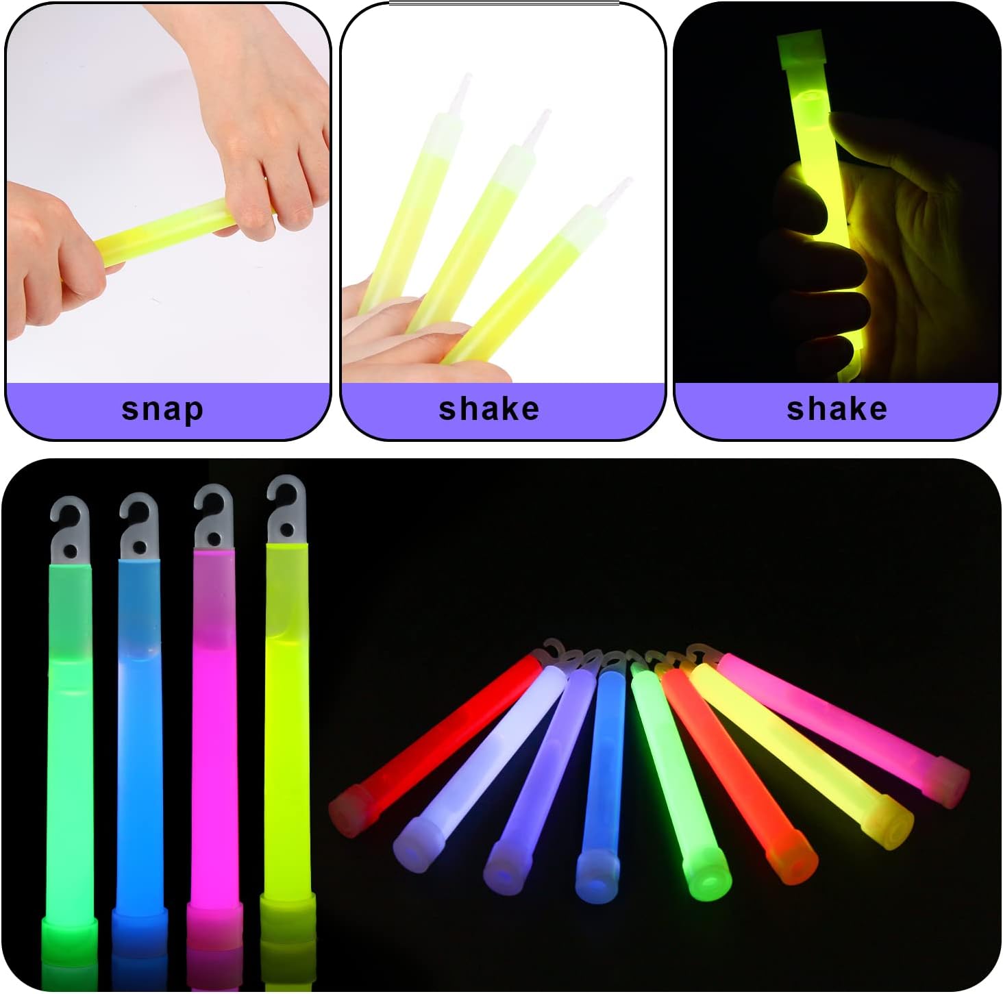 Glow in Dark Glow Sticks (Pack of 144 – £0.25 Incl. VAT each) - Image 2