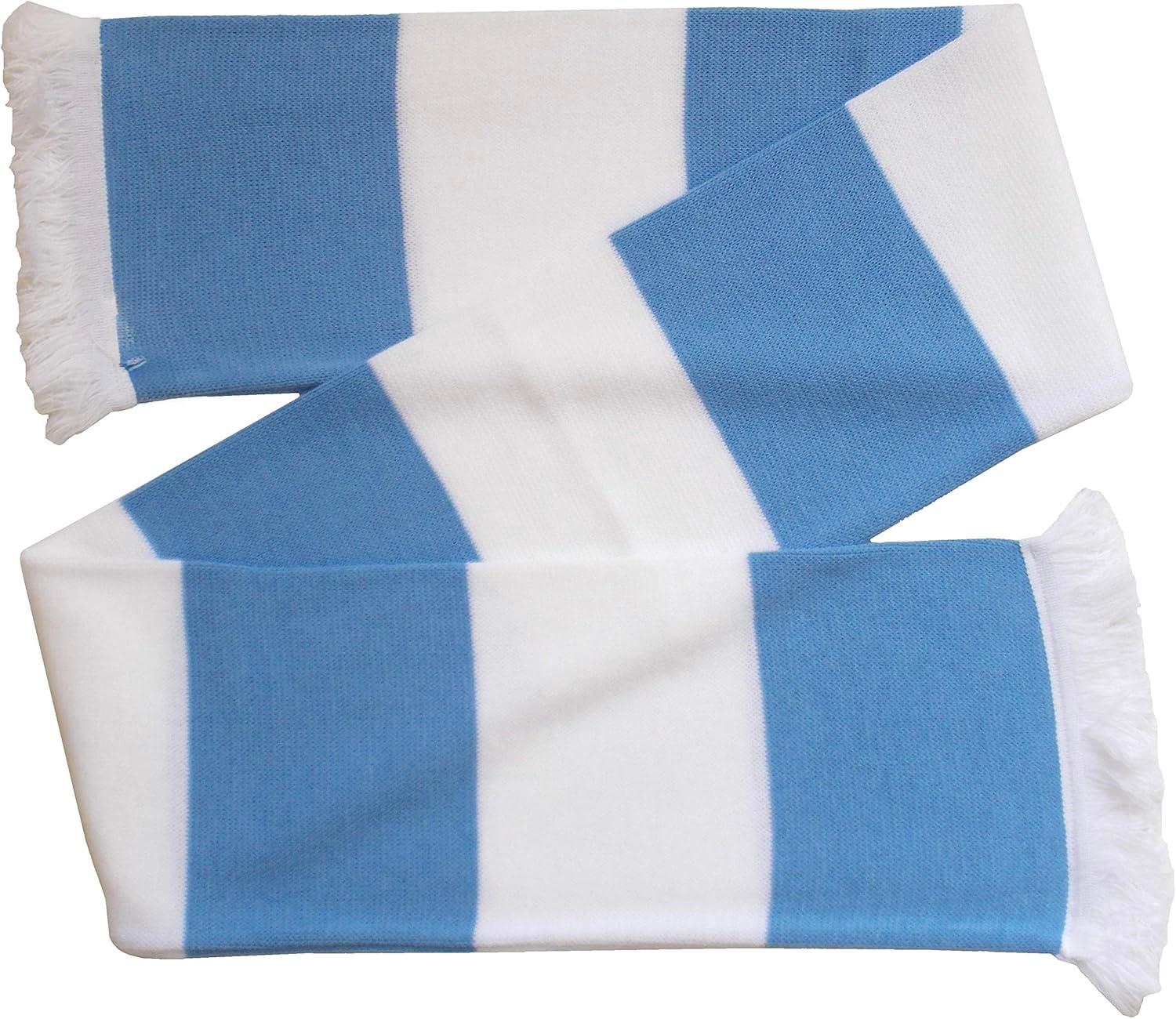 Sky Blue & White Retro Style Scarf (Pack of 100 – £2.50 Incl. VAT each) - Image 2