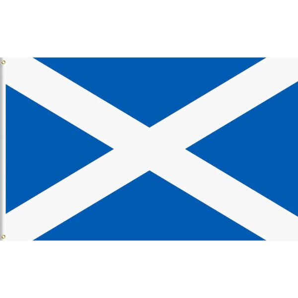 Scotland 5ft X 3ft Scottish National Flag (Pack of 100 –£2.00 Incl. VAT each)