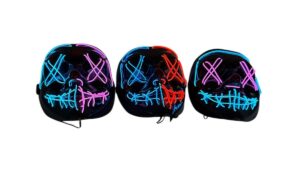 LED Light-Up Purge Neon Halloween Mask (Pack of 125 – £2.50 Incl. VAT each)