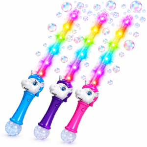 Unicorn Bubble Sword - LED Light-Up Bubble Wand Toy | Pack of 72 – £4.75 Incl. VAT each