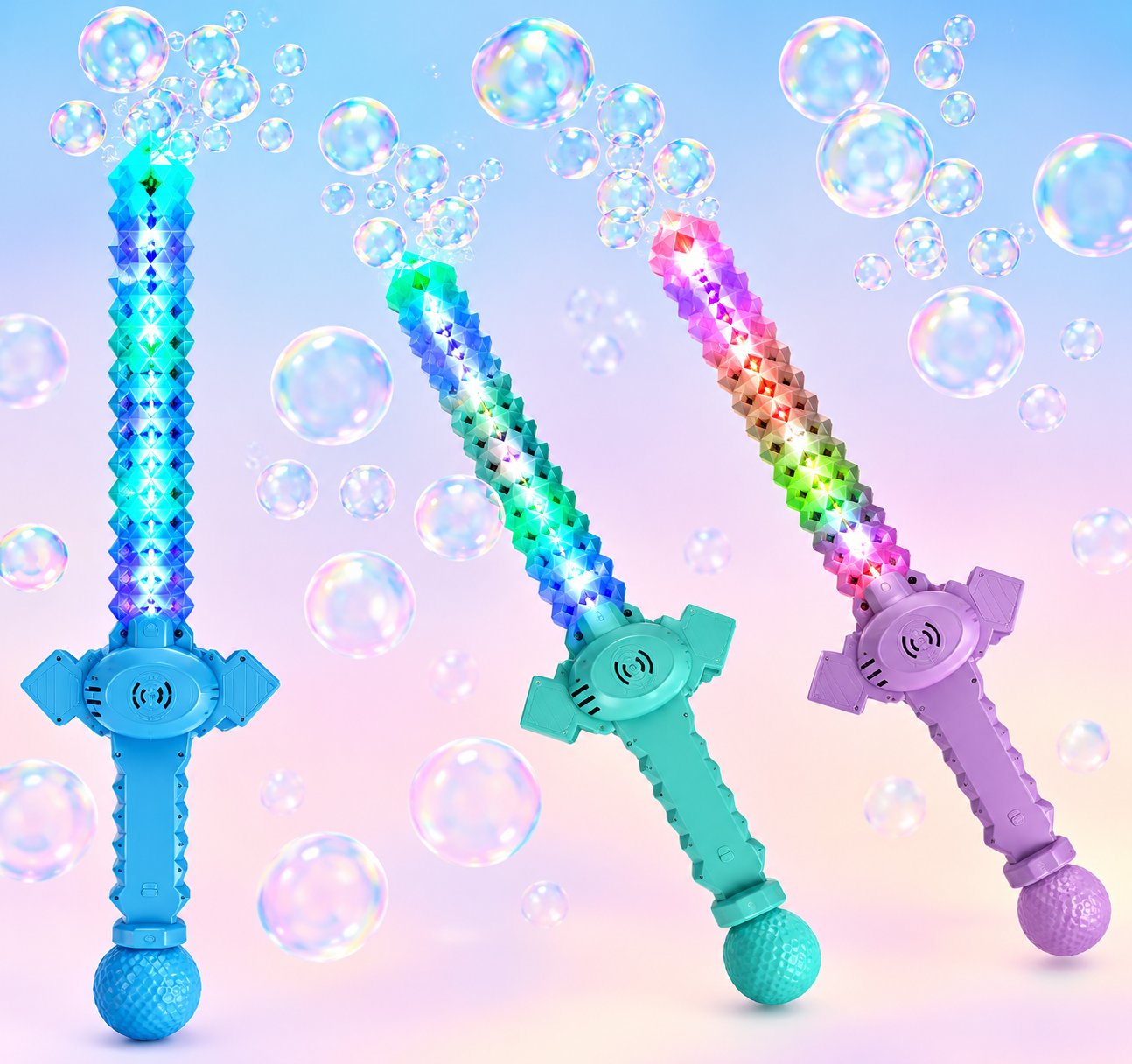 Mosaic Bubble Sword – Colourful Bubble Wand Toy | Pack of 36 – £4.75 Incl. VAT each