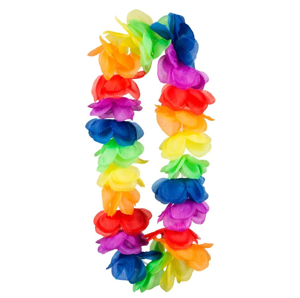 Hawaii Hula Lei Vibrant Multicolour Flower Garland Necklace | Pack of 120 £0.75 Incl. VAT each
