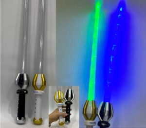 8 LED Light-Up Sword – 3 Flash Modes (Black/White) | Pack of 96 – £4.50 Incl. VAT each