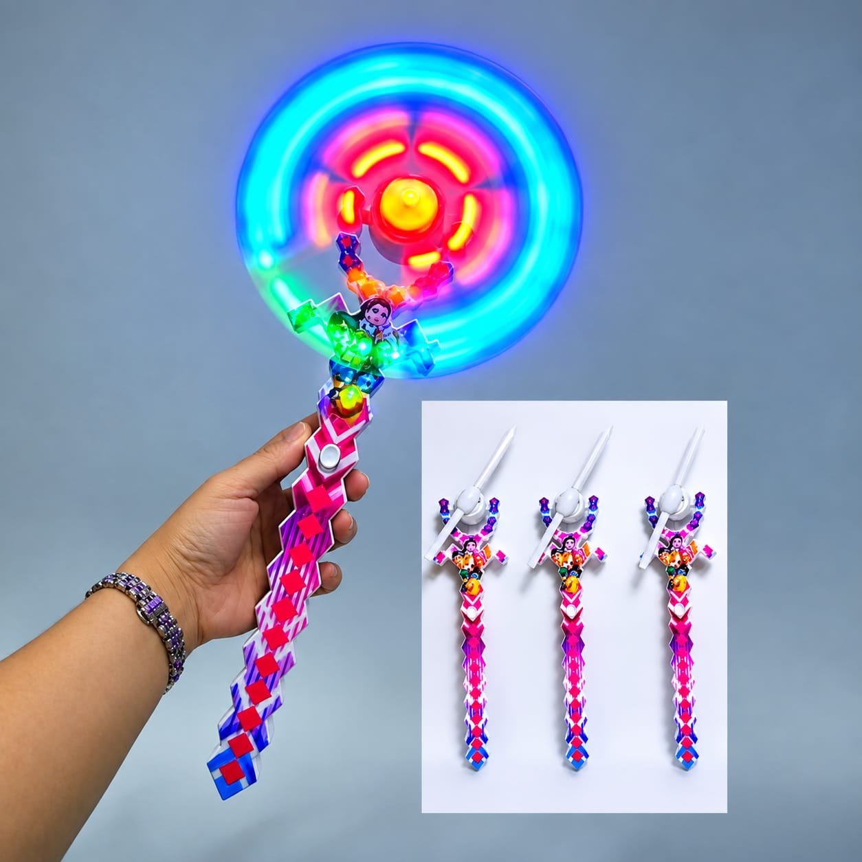5 LED Doll Windmill – Light-Up Spinning Toy | Pack of 96 – £2.75 Incl. VAT each