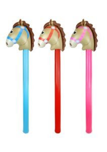 Inflatable Horse Stick (118cm) 3 Assorted Designs | Pack of 50 – £1.25 Incl. VAT each