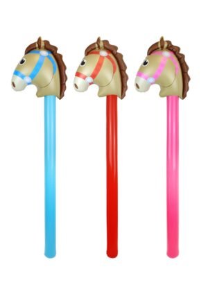 Inflatable Horse Stick (118cm) 3 Assorted Designs | Pack of 50 – £1.25 Incl. VAT each