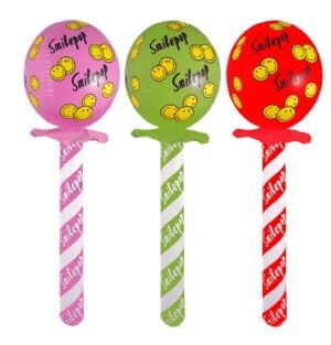 Inflatable Lollipop (72cm) 3 Assorted Colours | Pack of 50 – £1.25 Incl. VAT each